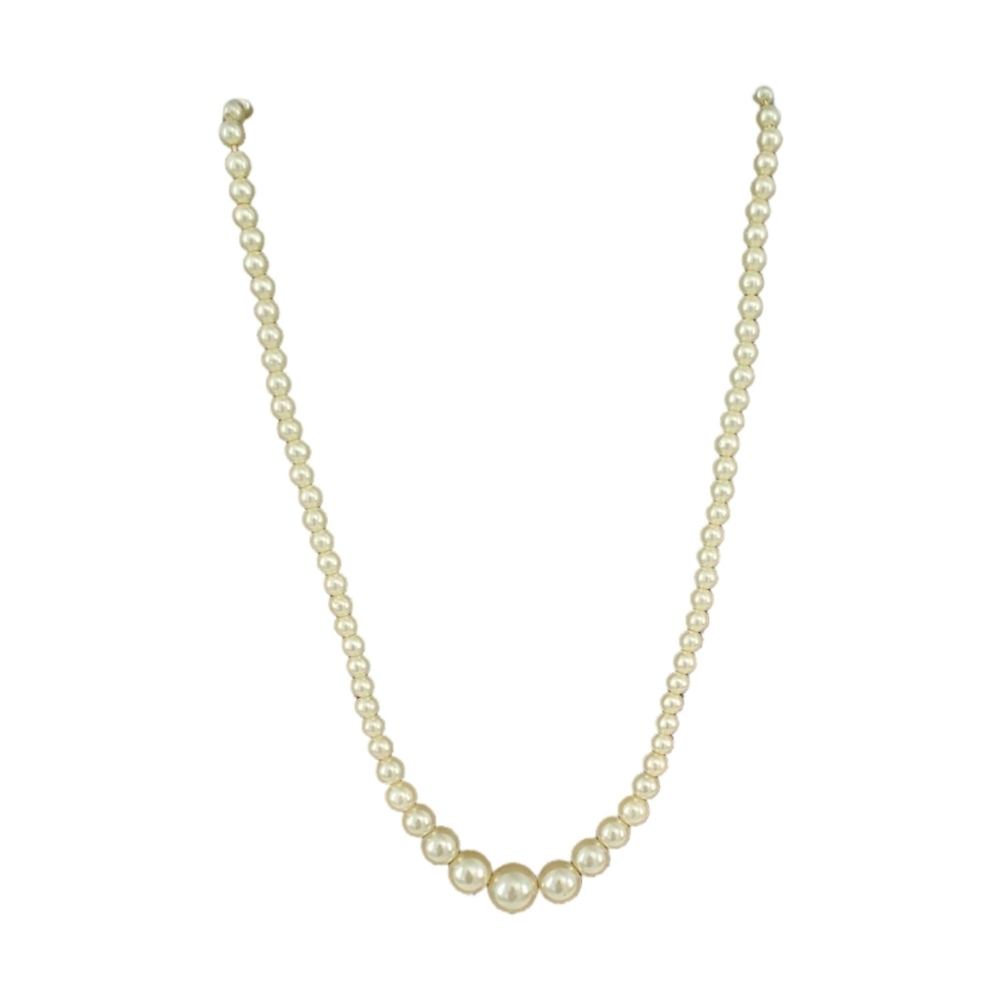 Vintage Strand of Hand Stung Faux Pearls 14"